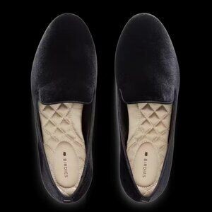 Birdies The Starling Black Velvet Women's Loafers